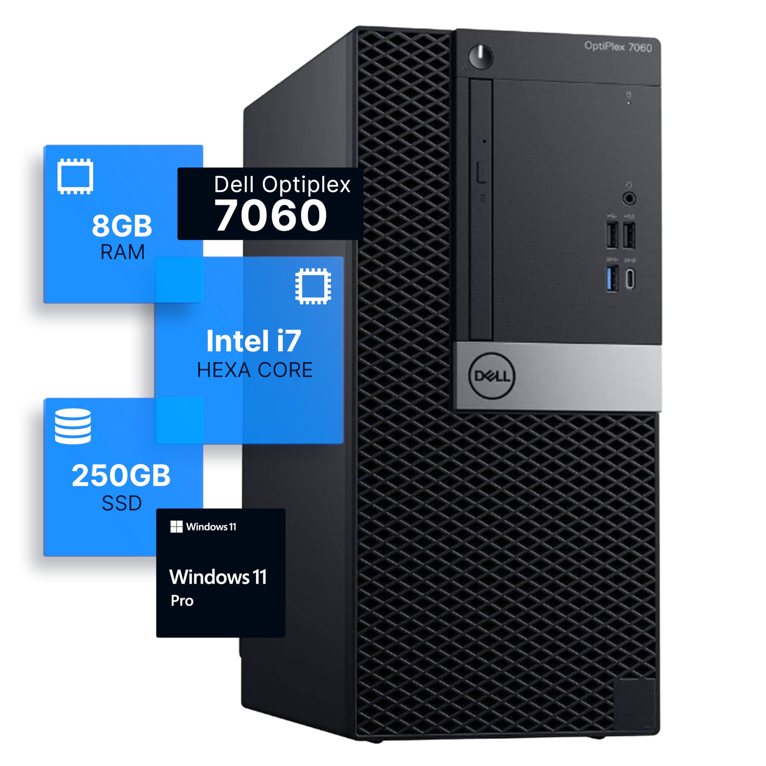 Amazon.com: Dell Optiplex 7060 Tower Desktop Computer | Intel i7
